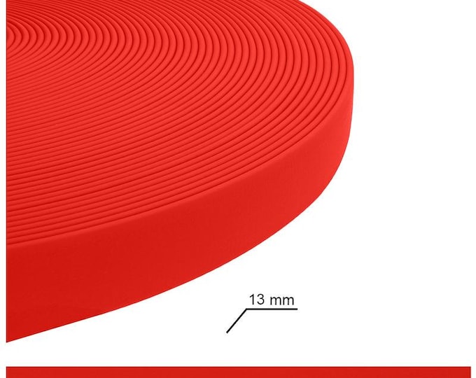 Candy Red Biothane/Waterproof Webbing Dog Leads and Collars