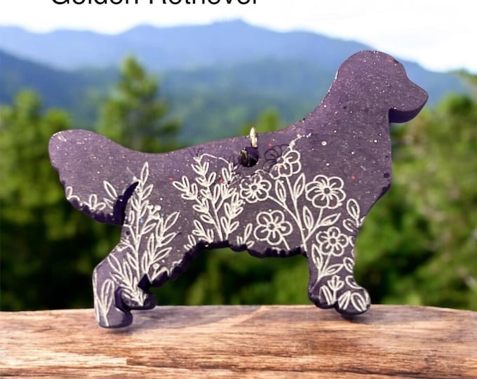 Golden Retriever Keychain