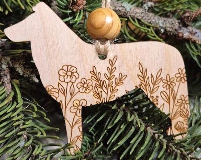 Smooth Collie Wooden Ornament