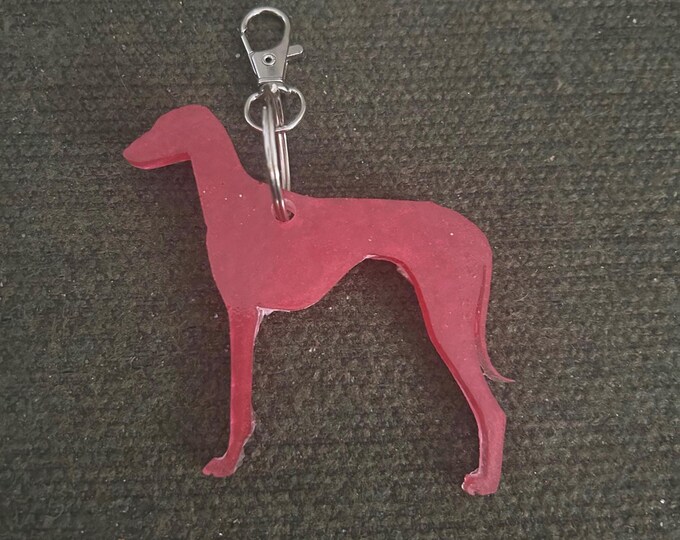 Epoxy Resin Azawakh Keychain: Dog Lover Gift
