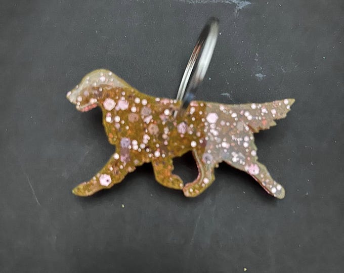 Flat Coated Retriever Keychain