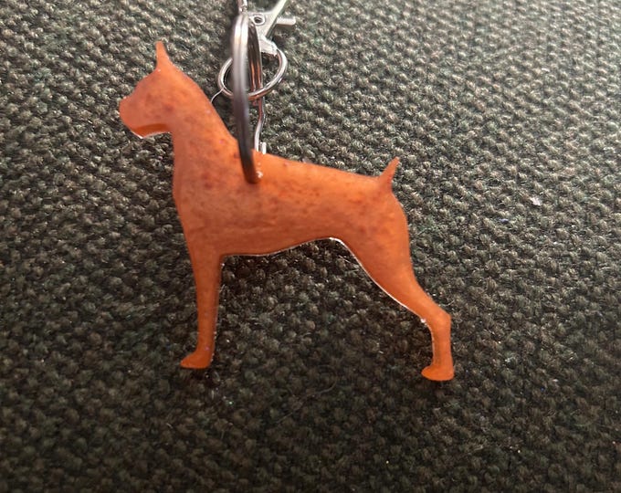 Boxer Epoxy Resin Keychain