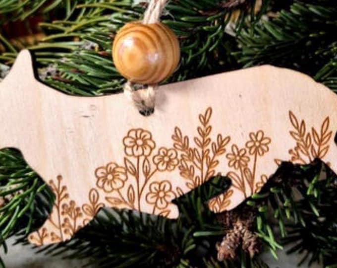 Pembroke Welsh Corgi Wooden Ornament