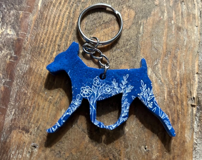 Toy Fox Terrier Keychain