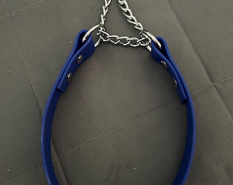 1/2" Biothane/Waterproof Webbing Martingale Dog Collar