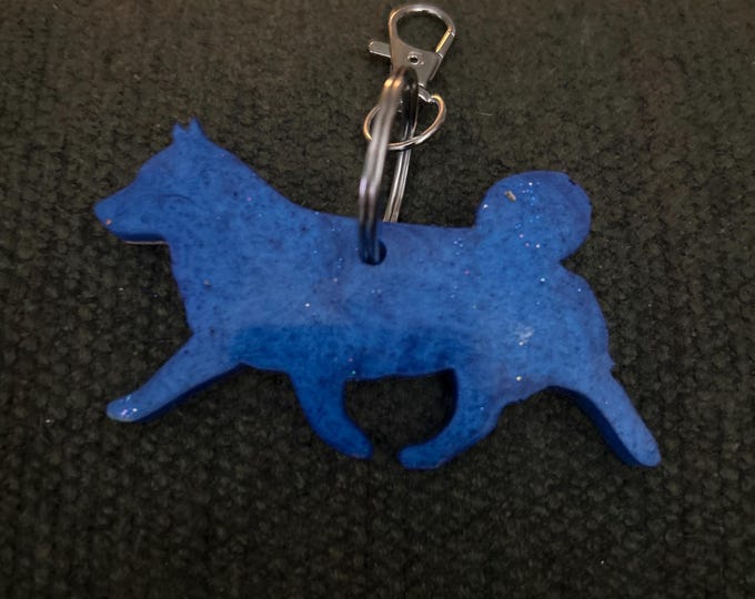 Swedish Vallhund Epoxy Resin Keychain