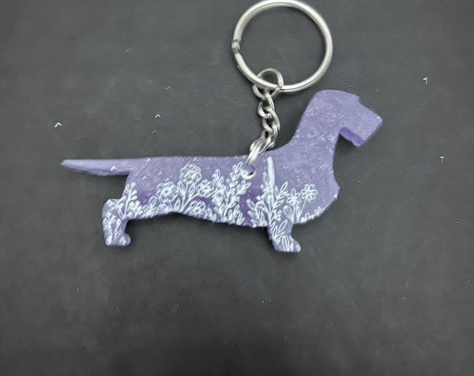 Wire Dachshund - Keychain