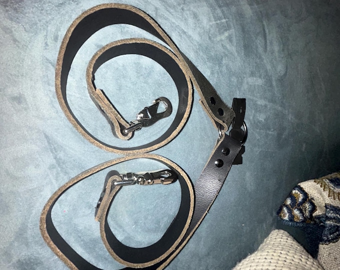 Leather Coupler - Walk 2 Dogs at One Time