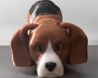 Beagle Articulated 3D Keychain