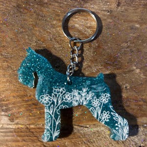 Schnauzer Keychain