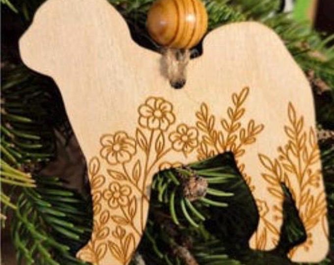Chinese Shar Pei Wooden Ornament