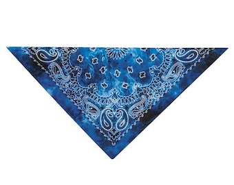 Pet Bandana  - Blue Tie Dye