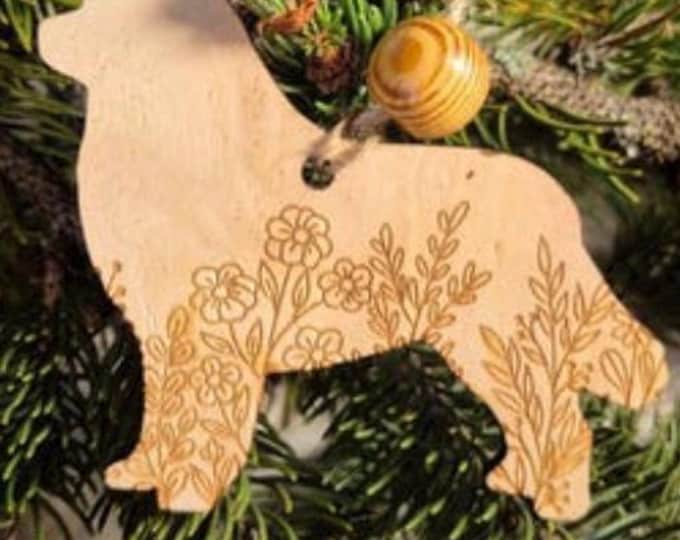 Bernese Mountain Dog Wooden Ornament