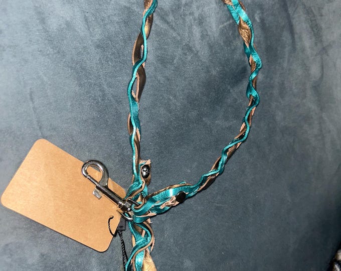 Braided Leather Dog Leash