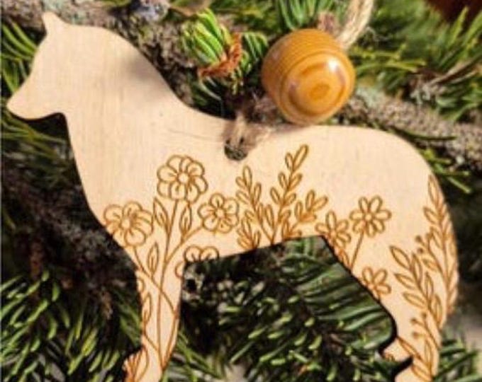 Siberian Husky Wooden Ornament