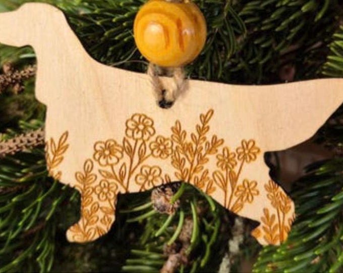 Gordon Setter Wooden Ornament