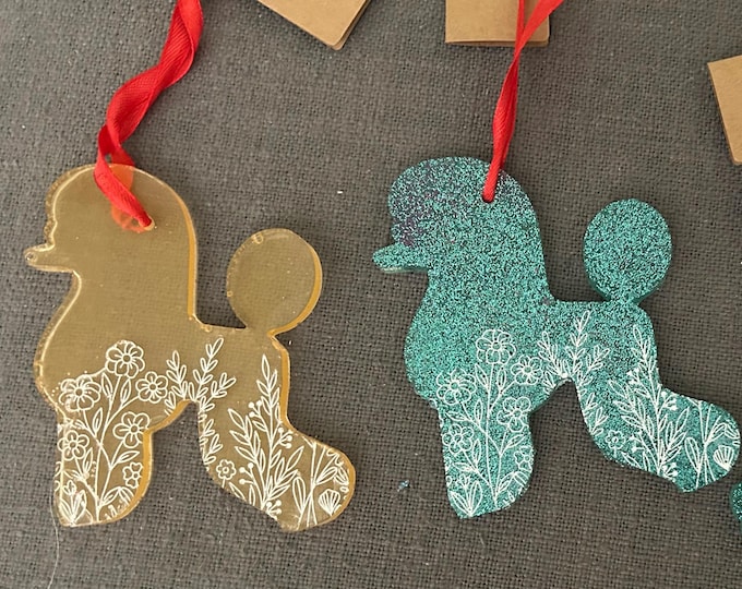 Poodle Ornament/Magnet