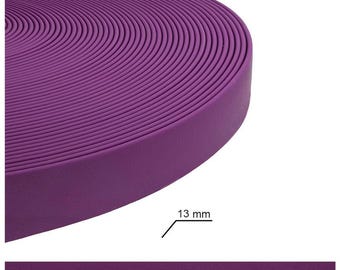 Purple 1/2" Biothane/Waterproof Webbing Dog Leads and Collars