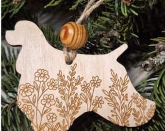 Cocker Spaniel Wooden Ornament