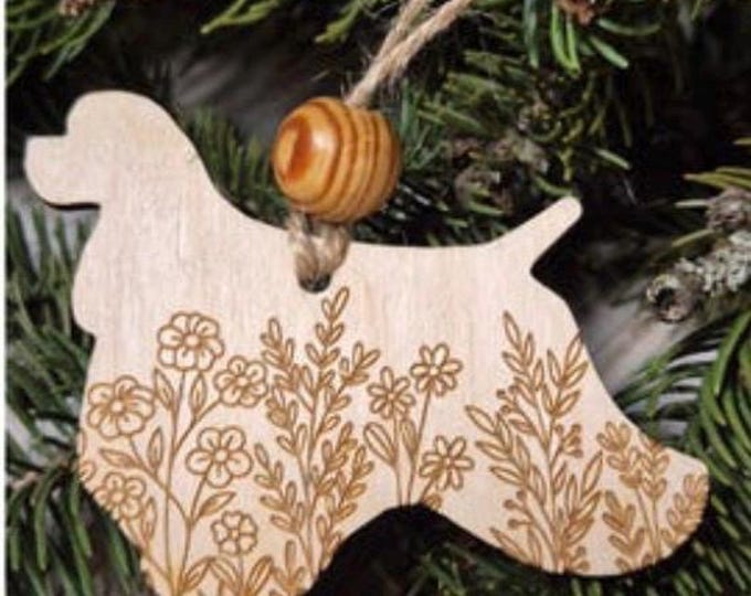 Cocker Spaniel Wooden Ornament