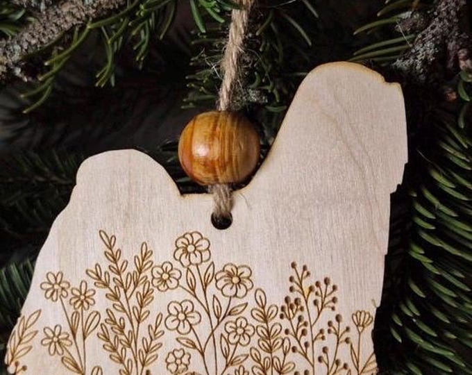 Lhasa Apso Wooden Ornament