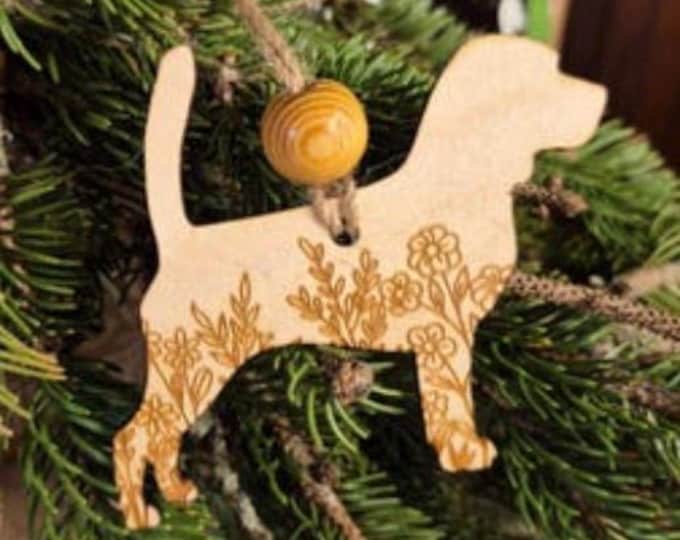 Beagle Wooden Ornament