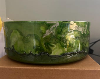 64oz Stainless Steel Double Wall Insulated Dog Bowl