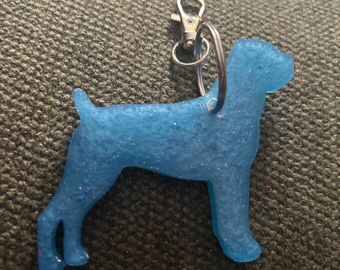 Cane Corso Epoxy Resin Keychain