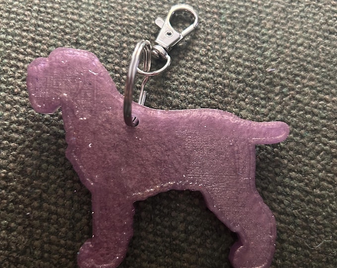 Spinone Italiano Epoxy Resin Keychain