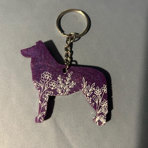 Smooth Collie Keychain