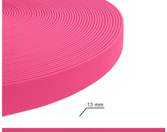 Neon Pink 1/2" Biothane/Waterproof Webbing Dog Leads and Collars