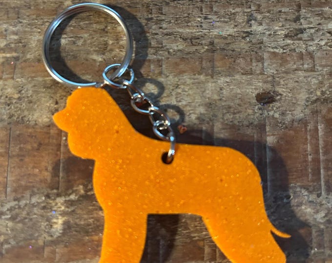 Irish Water Spaniel Keychain