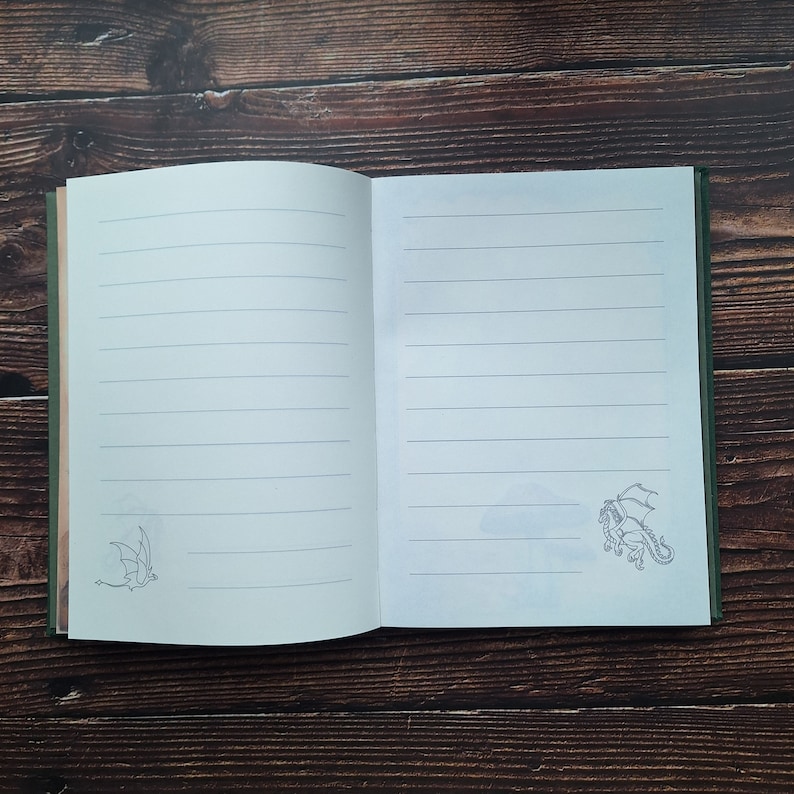 Custom Notebook, Fully Personalized Diary, Dragon Journal - Etsy