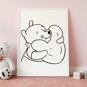 Winnie de Poeh illustratie, SVG - PNG - PDF