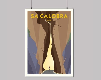 Sa Calobra: Arch - Cycling Art Print - Bicycle Poster - Cycling Wall Art - Cycling Gift