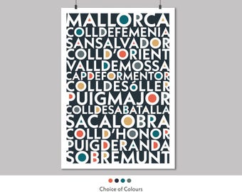 Mallorca Cycling Climbs Art Print: Giclée Bicycle Wall Decor