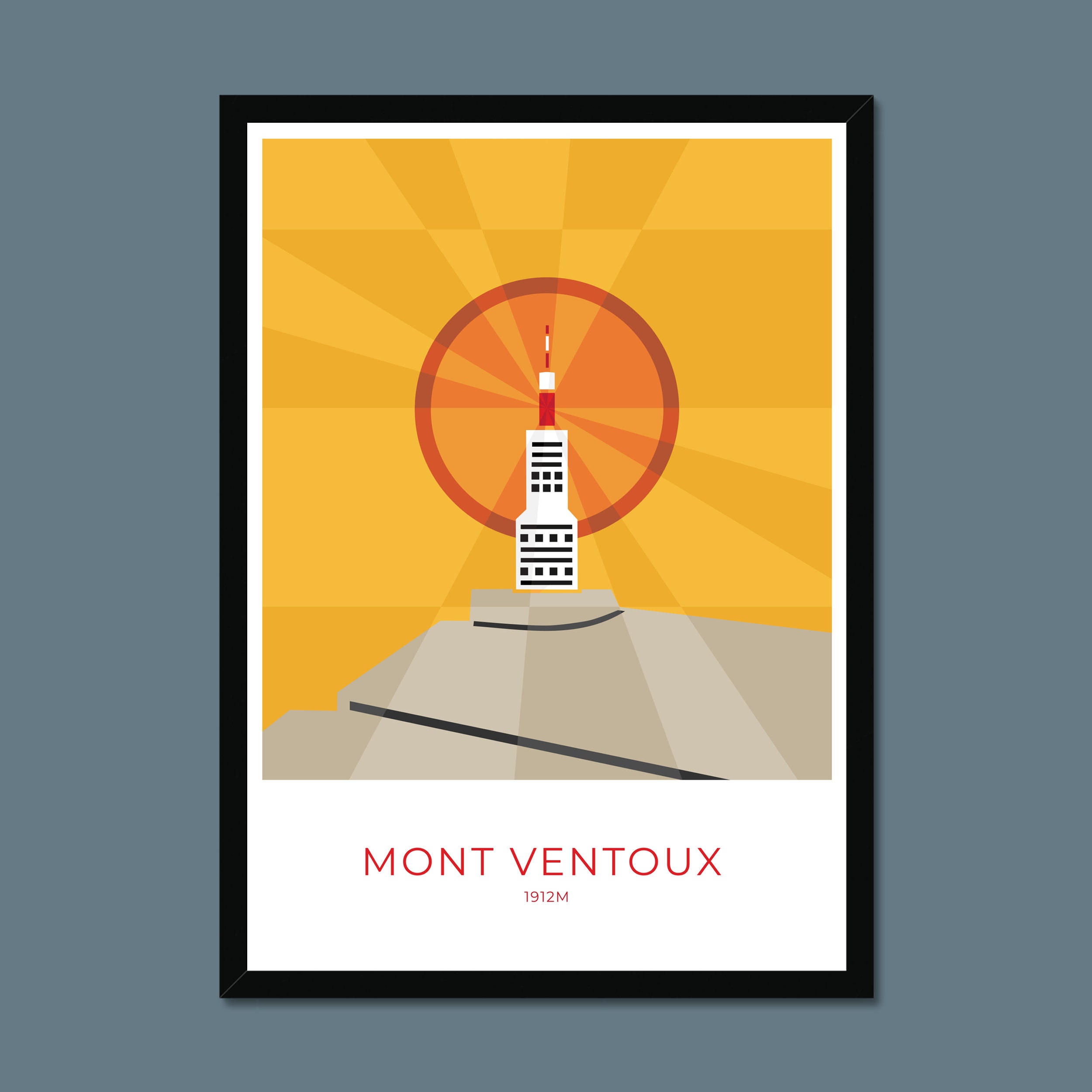 Discover Mont Ventoux Sunset Vintage Voyage Poster