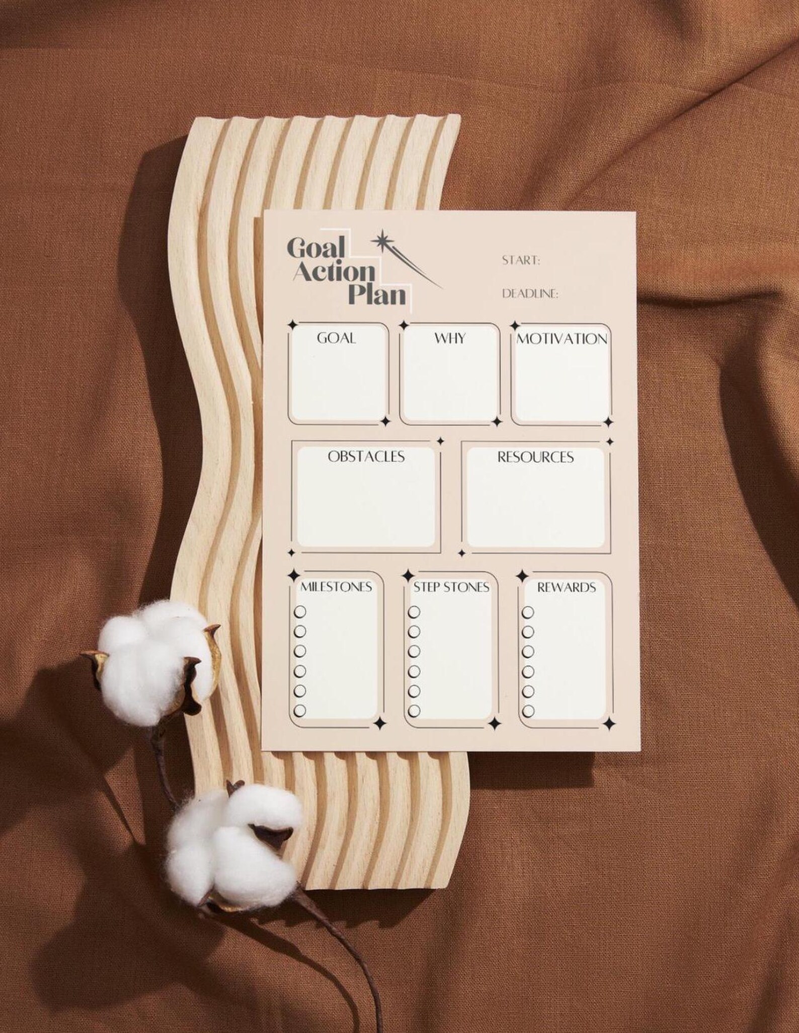 Printable Goal Setting & Action Plan Worksheets - Minimalist - Etsy