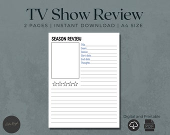 Digital TV Show Tracker | TV Show Review | Currently Watching | TV Series Tracker | Episode Tracker | Tv Show Challenge | Watch List