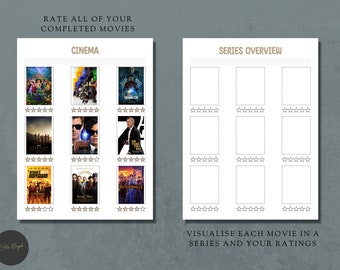 Digital Movie Journal | Family Movie Night | Film Printable