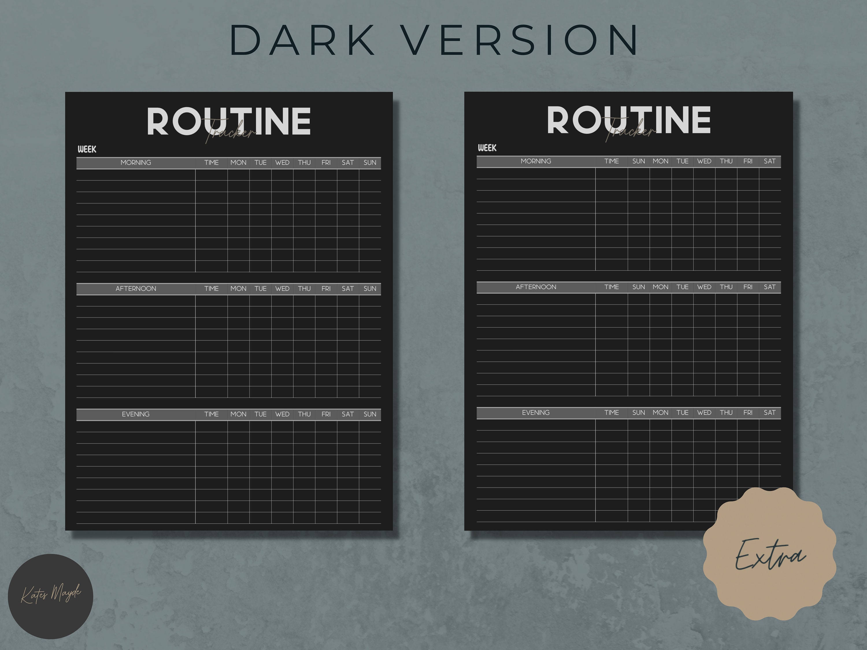Watcher Routine Digital Routine Tracker | Daily Routine | Routine Planner | Morning ...