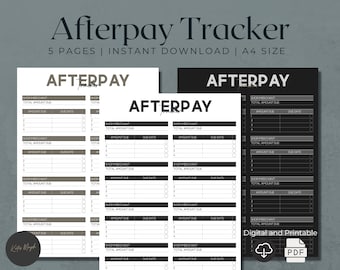 Digital Payment Tracker | Payment Planner | Expense Tracker | Expense Planner | Debt Tracker | Finance Tracker | Debt Payment Tracker
