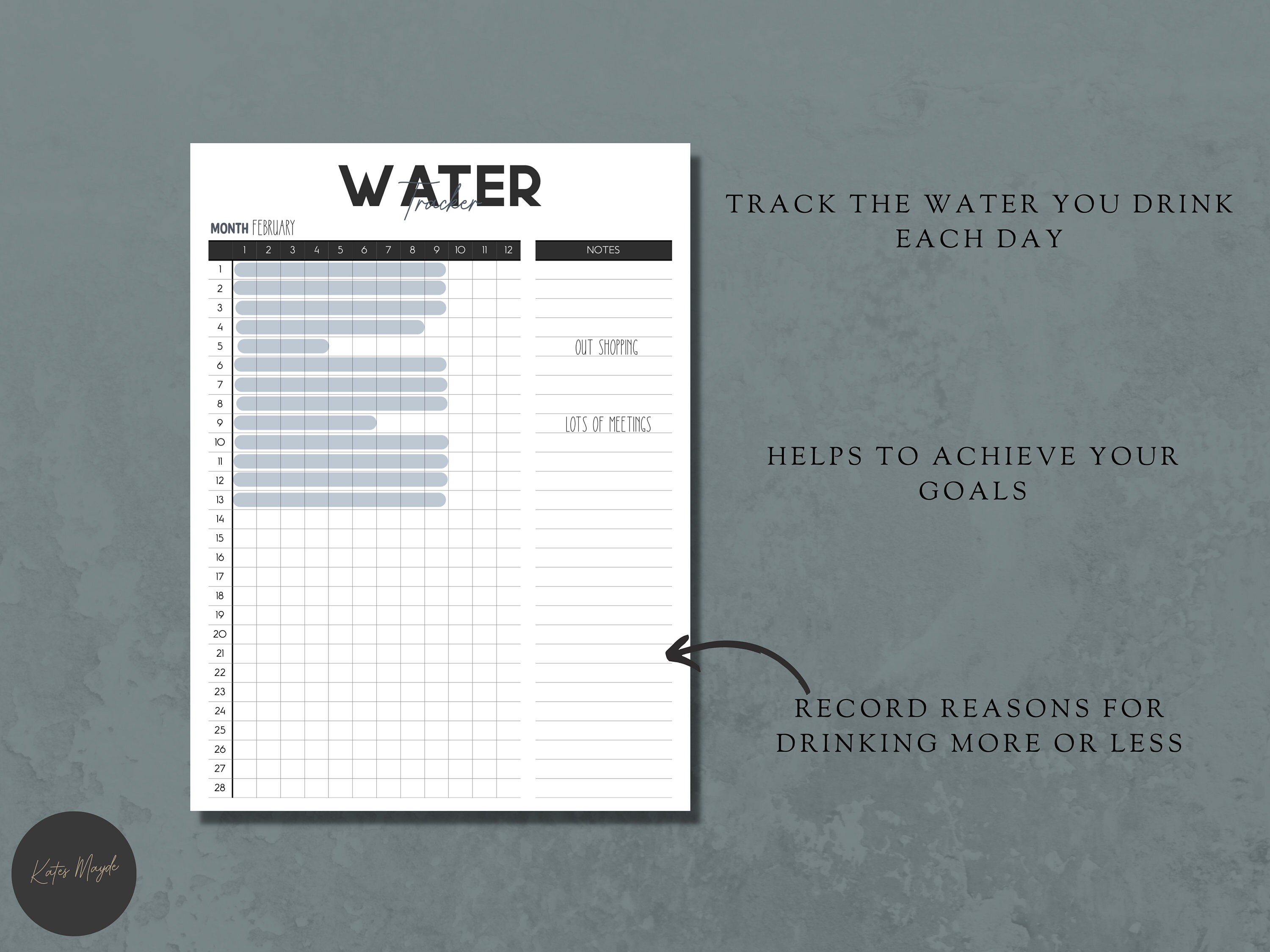 Storage Tracker. Water Digital Water Tracker | Hydration Tracker | Water Intake Tracker ...