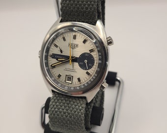 Vintage Heuer Carrera Automatic Chronograph Cal. 15 Ref 1553 S Fully Serviced