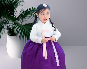 Age 5, Hanbok girl, Korean traditional costume for girls