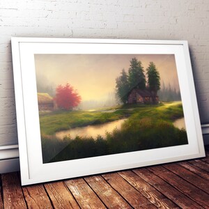 Nature Set 02 / AI / AI Art / Artificial Intelligence / Printable Wall Art /  Digital Download / Printable Art / AI Art Print