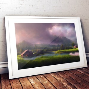 Nature Set 08 / AI / AI Art / Artificial Intelligence / Printable Wall Art /  Digital Download / Printable Art / AI Art Print