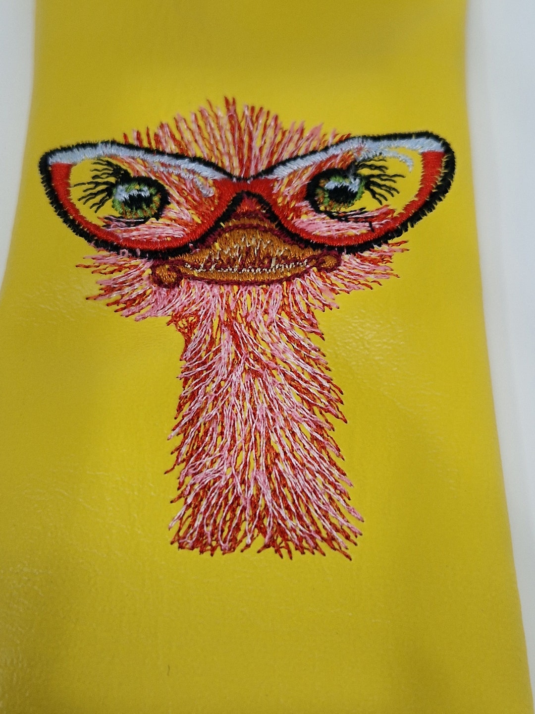 Vinyl Embroidered Spectacle Case - Etsy UK