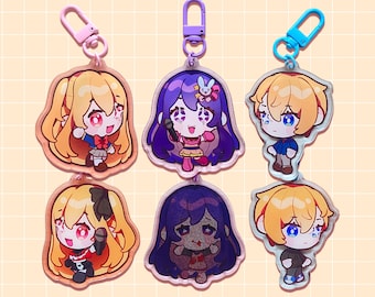 oshi no ko double-sided keychains