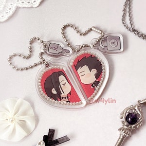 nana x ren matching lock charms
